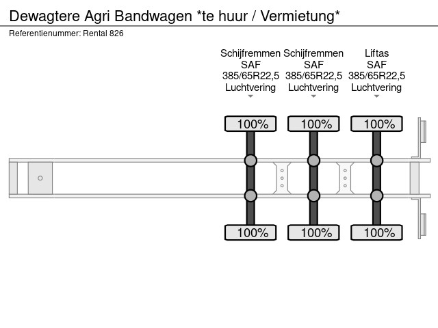 Dewagtere Agri Bandwagen *te huur / Vermietung* - Afbeelding 14