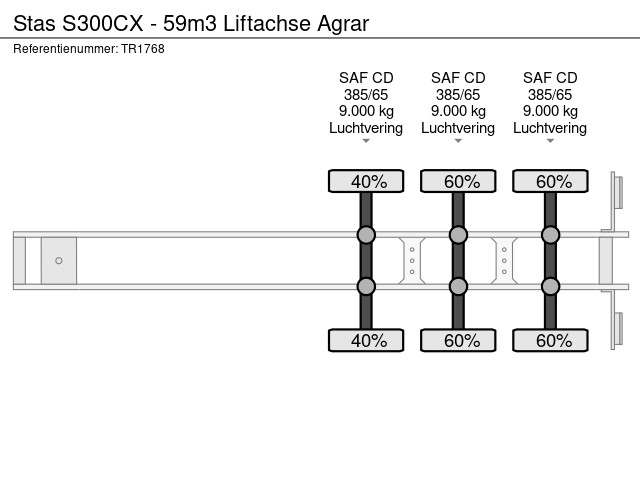 Stas S300CX - 59m3 Liftachse Agrar - Afbeelding 12