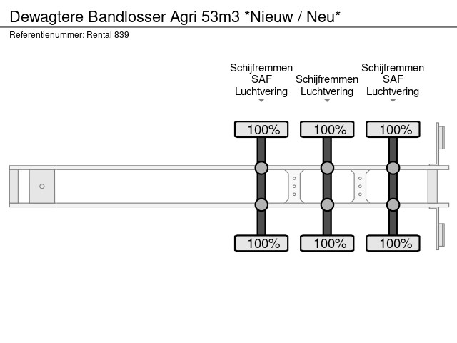 Dewagtere Bandlosser Agri 53m3 *Nieuw / Neu* - Afbeelding 16