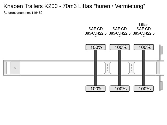 Knapen Trailers K200 - 70m3 Liftas *huren / Vermietung* - Afbeelding 20