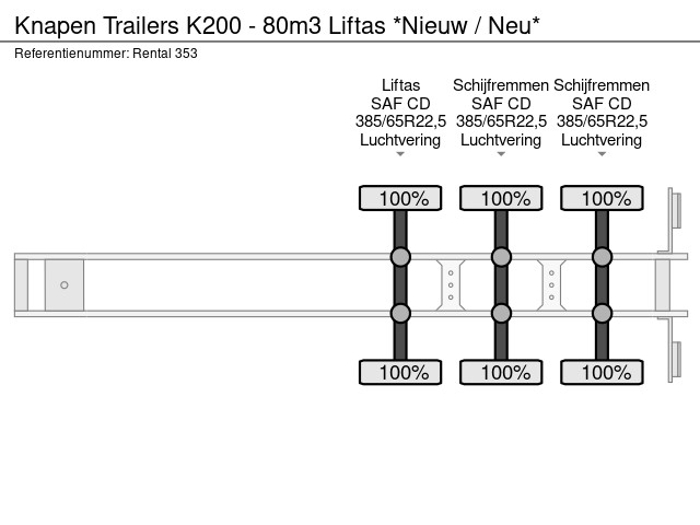 Knapen Trailers K200 - 80m3 Liftas *Nieuw / Neu* - Afbeelding 21