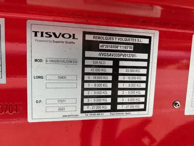 Tisvol Agrar 60m3 Alu 2x Liftas - Afbeelding 11