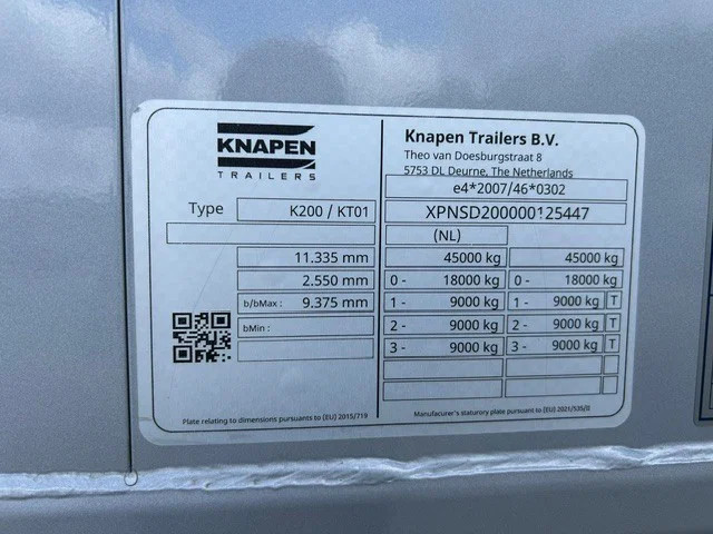 Knapen Trailers K200 - 70m3 Powersheet *Nieuw / Neu* - Afbeelding 18