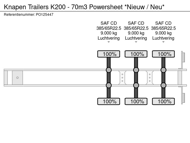 Knapen Trailers K200 - 70m3 Powersheet *Nieuw / Neu* - Afbeelding 19