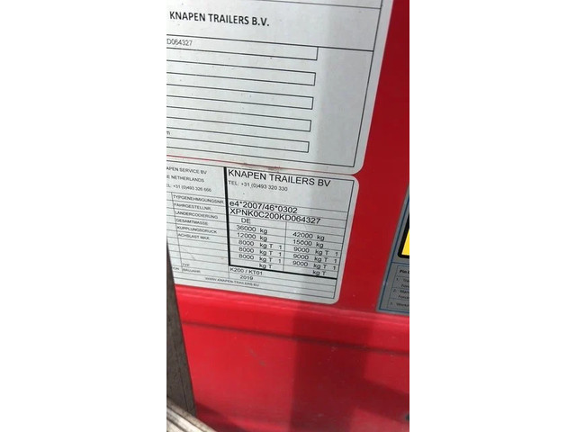 Knapen Trailers K200 - 92m3 Liftachse 10mm SP 01/27 - Afbeelding 14