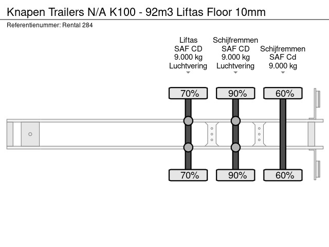 Knapen Trailers K100 - 92m3 Liftas Floor 10mm - Afbeelding 29