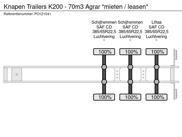 Knapen Trailers K200 - 70m3 Agrar *mieten / leasen* - Afbeelding 28