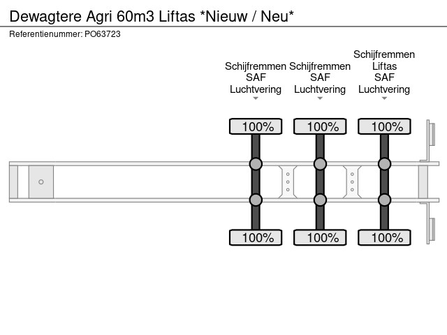 Dewagtere Agri 60m3 Liftas *Nieuw / Neu* - Afbeelding 29